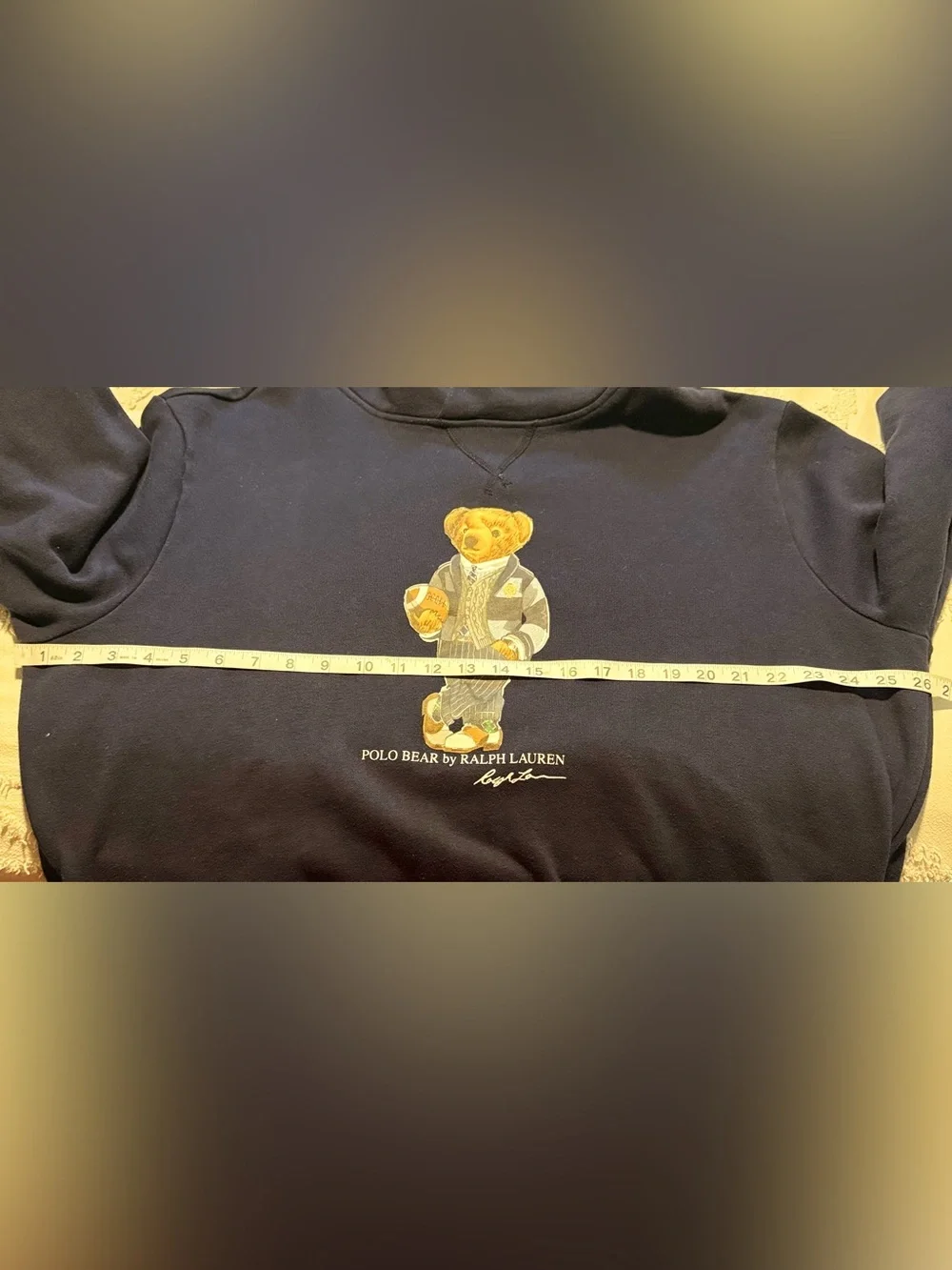 Polo by Ralph Lauren Navy Hoodie with Polo Bear Graphic